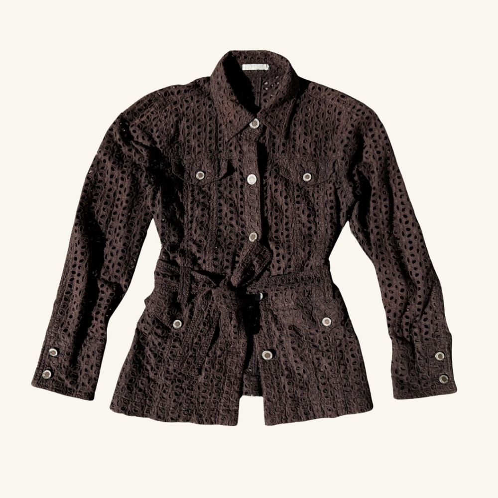 MIFRESIA Chocolate Brown Summer Jacket M/L